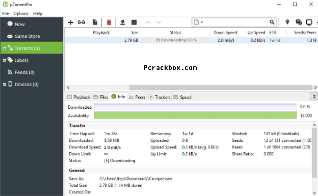 uTorrent Pro Crack For PC with Serial Key